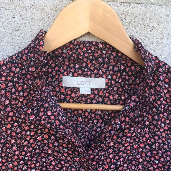 LOFT ruffle crew neck top - Picture 6 of 14